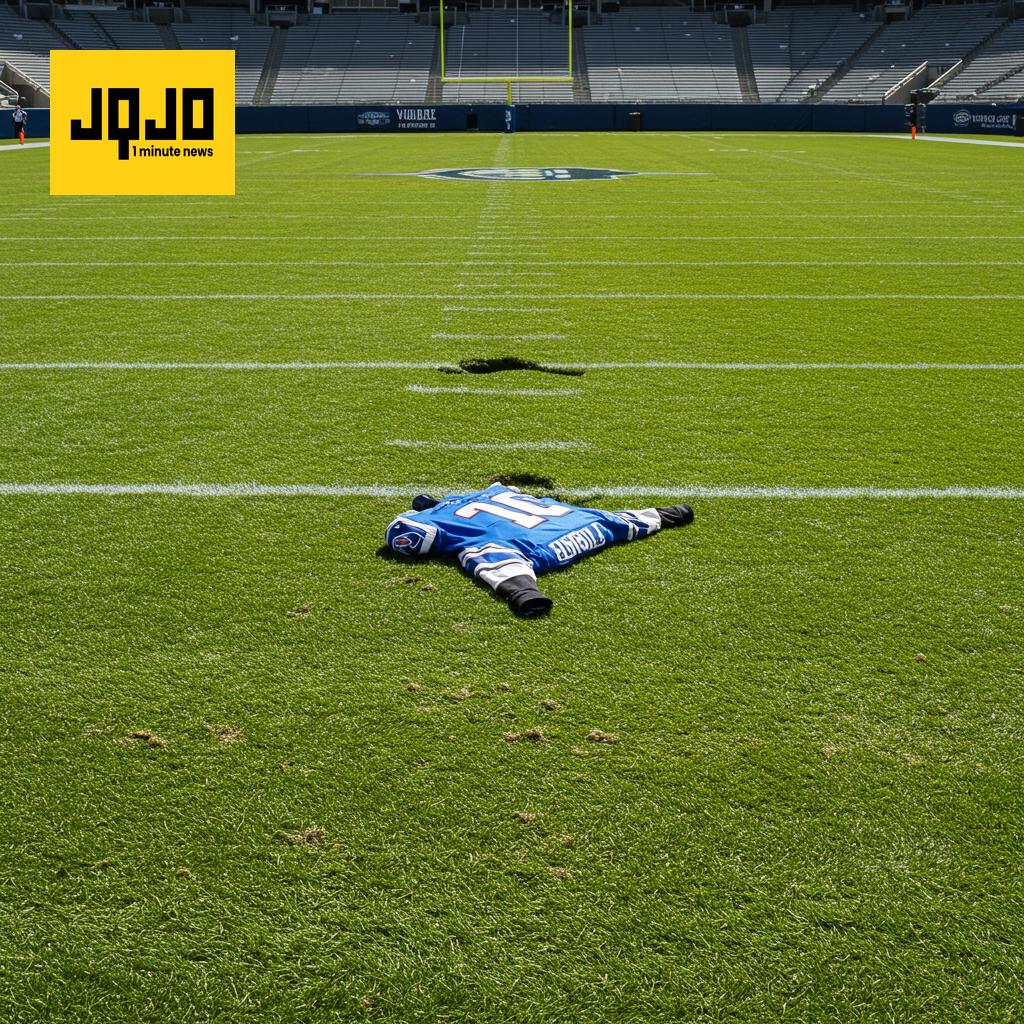 Malik Nabers, receveur des Giants, blessé au genou.