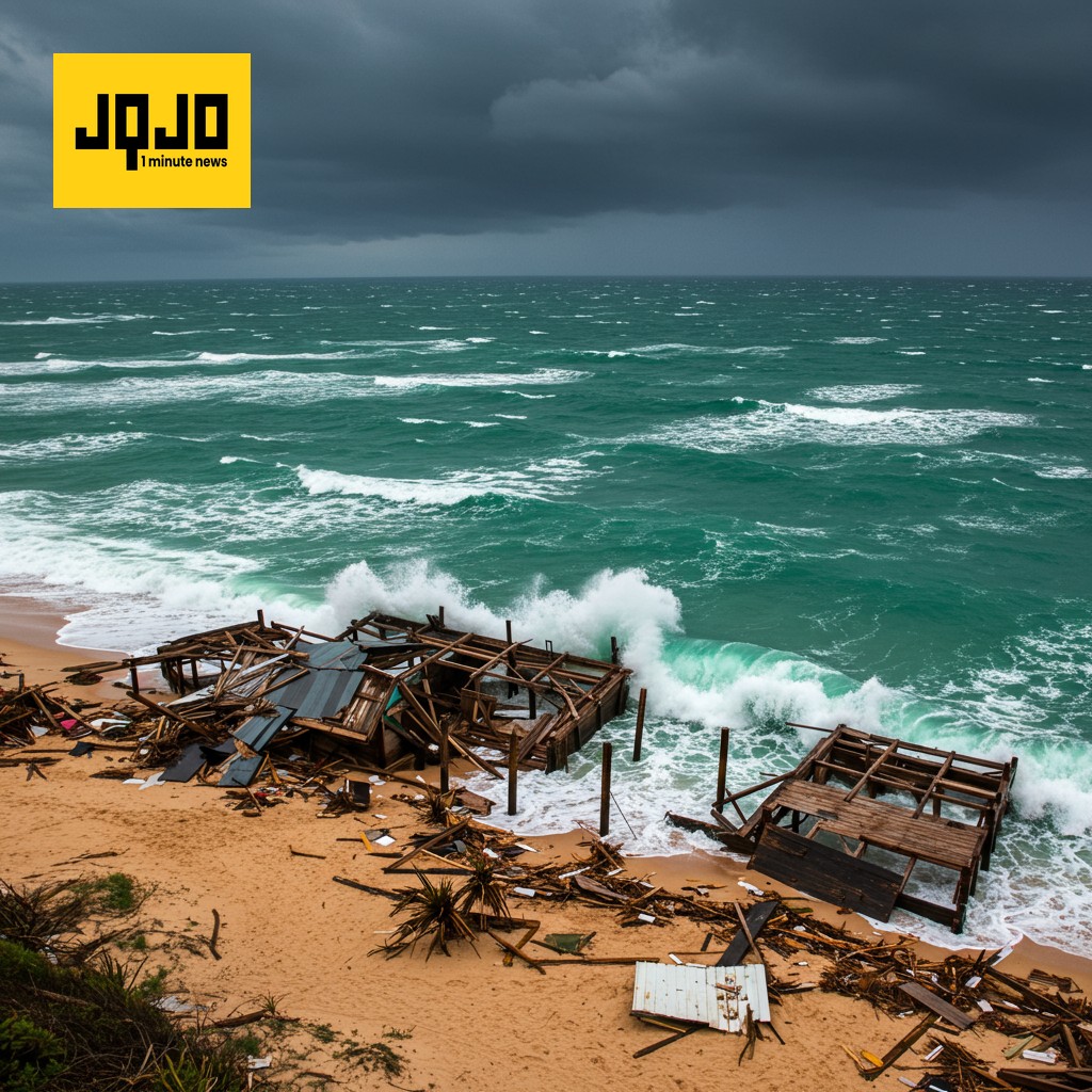 Outer Banks Homes Collapse Into Ocean