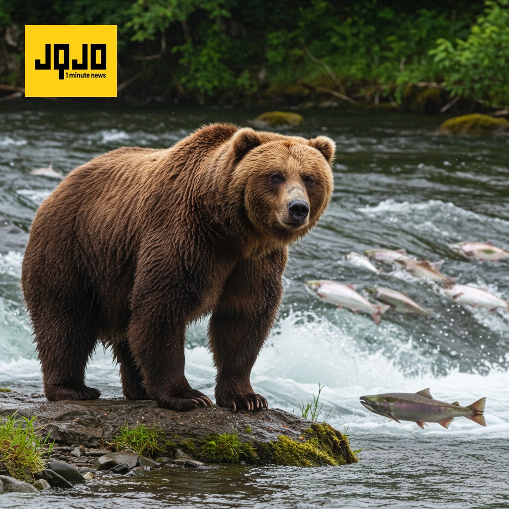 L'ours brun de 1 200 livres, Chunk, remporte la Fat Bear Week en Alaska