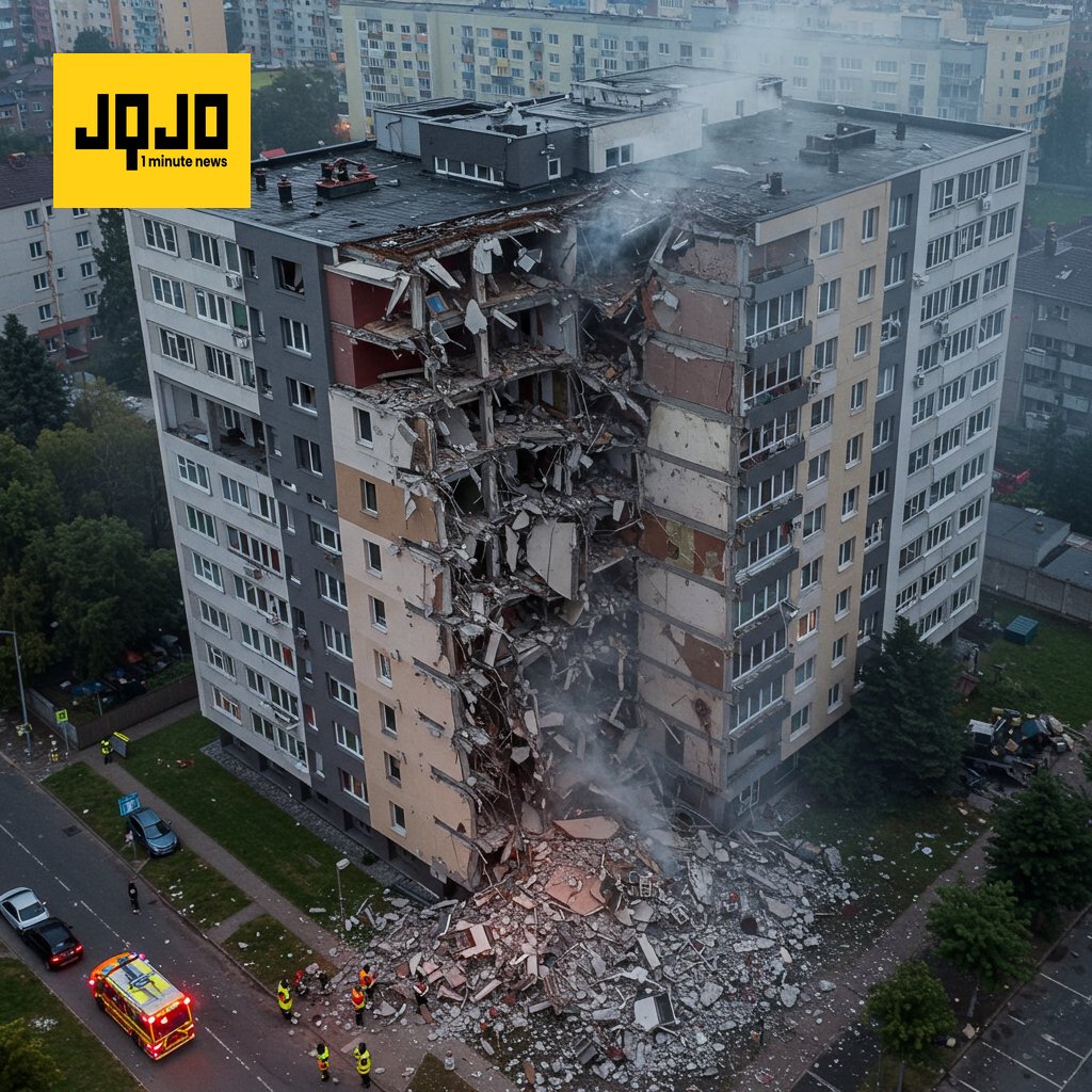 Explosion et effondrement dans le Bronx : un immeuble endommagé