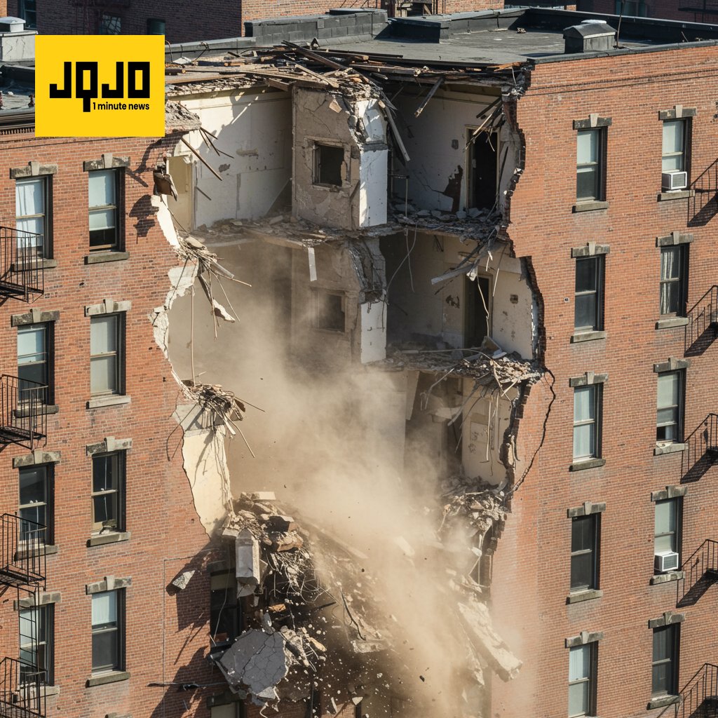 Effondrement partiel d'un immeuble à New York : le maire demande d'éviter le quartier