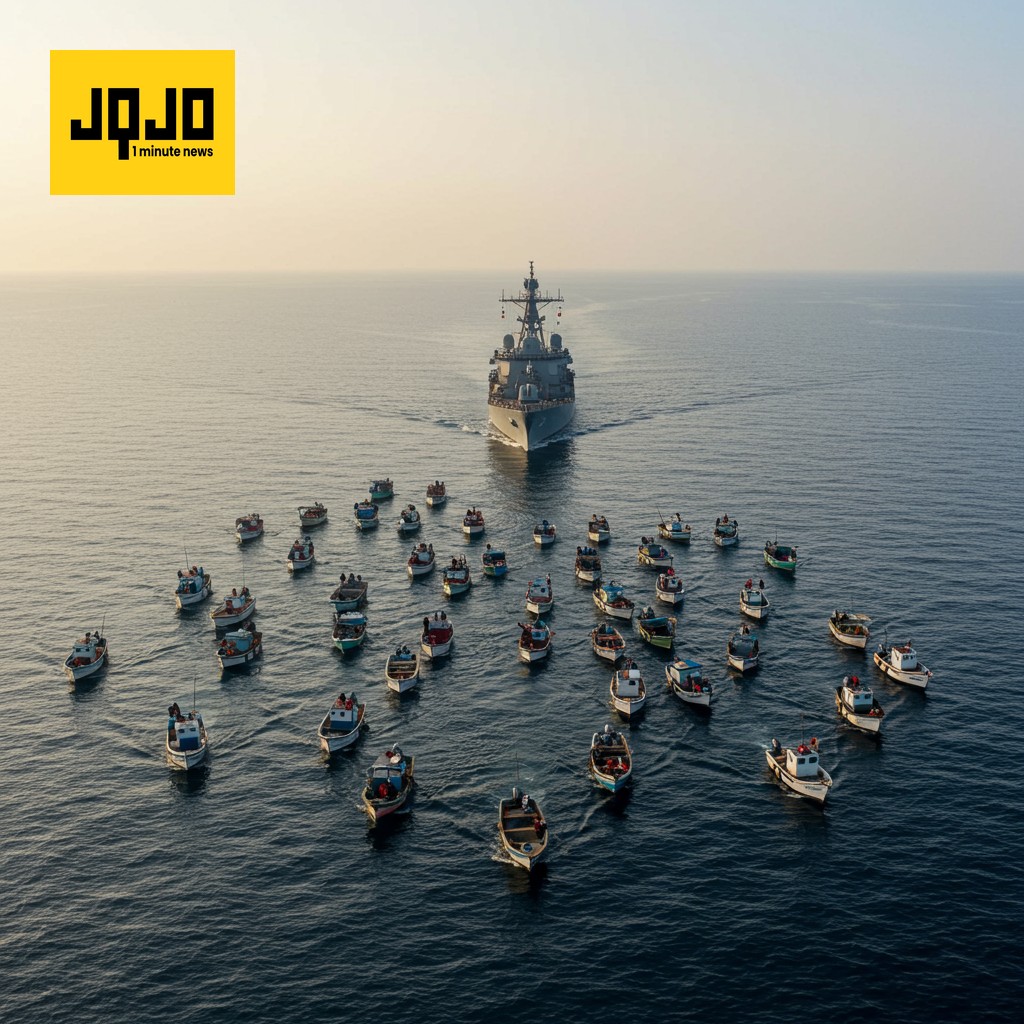 اسرائیلی بحریہ نے انسانی امداد لے جانے والی فلوٹیلا کو غزہ کے قریب روکا