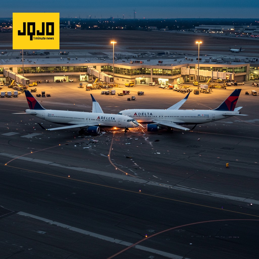 Colisión a baja velocidad entre dos aviones de Delta en LaGuardia