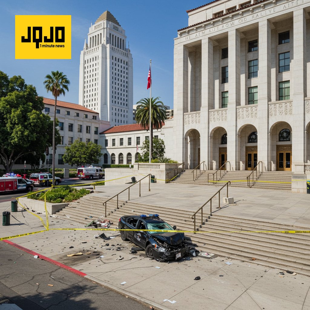 City Hall Crash Prompts Evacuation, Standoff