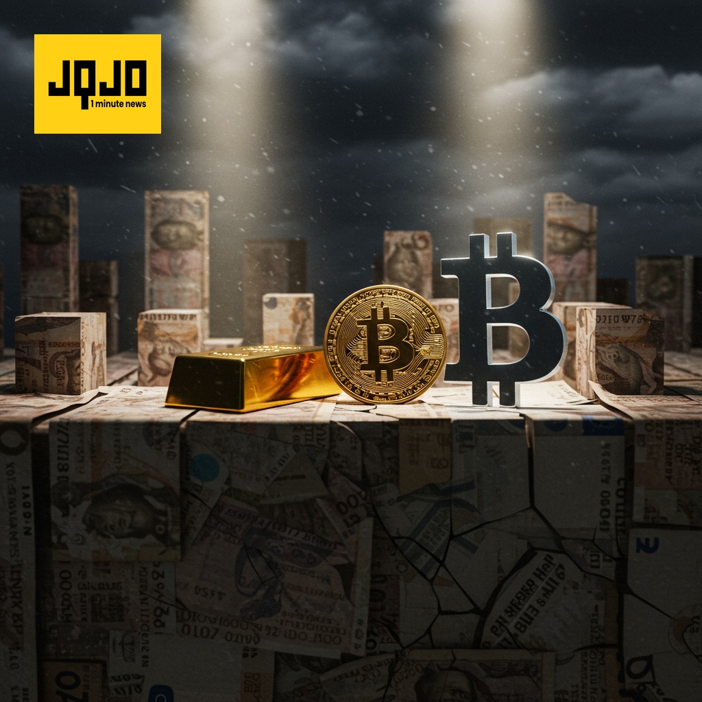 投资者涌入比特币、黄金和白银，因全球财政担忧和货币疲软