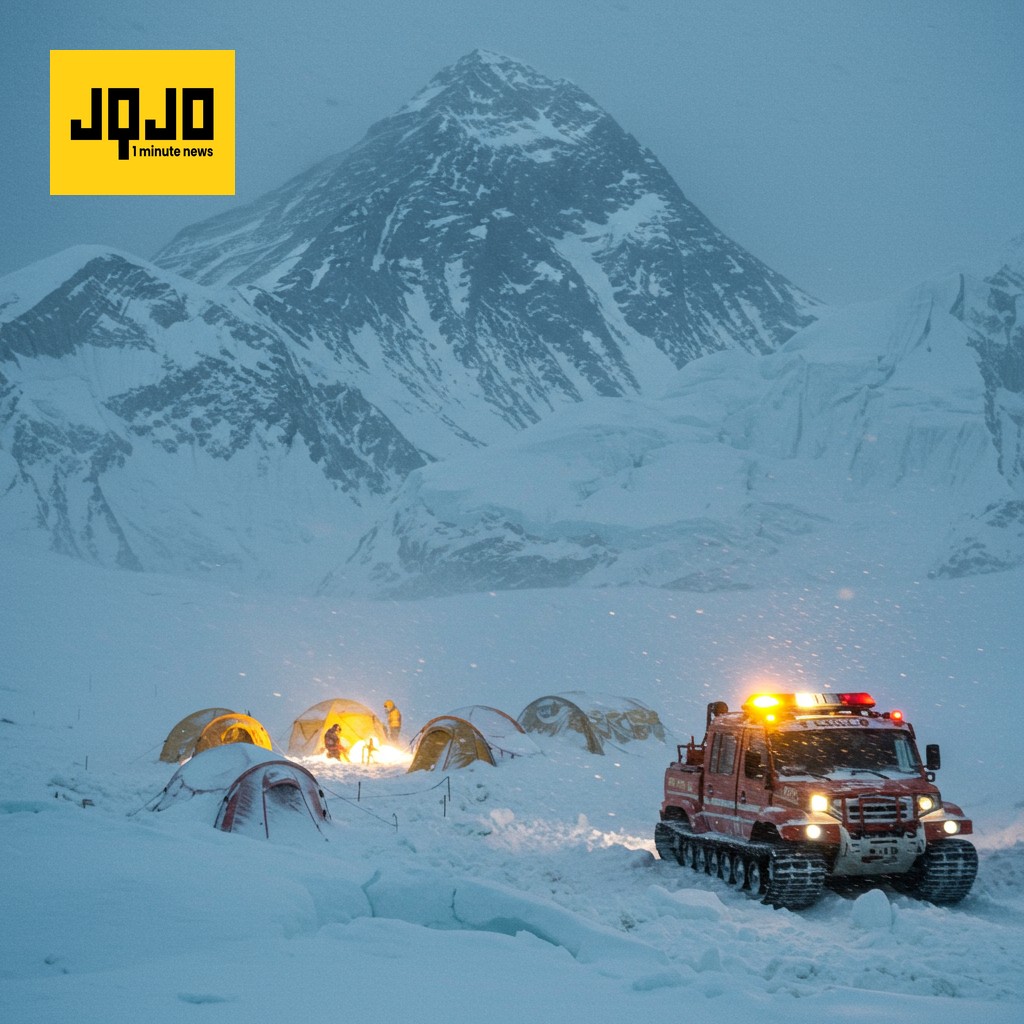 Rescuers helping hundreds of Mount Everest hikers trapped by heavy snow