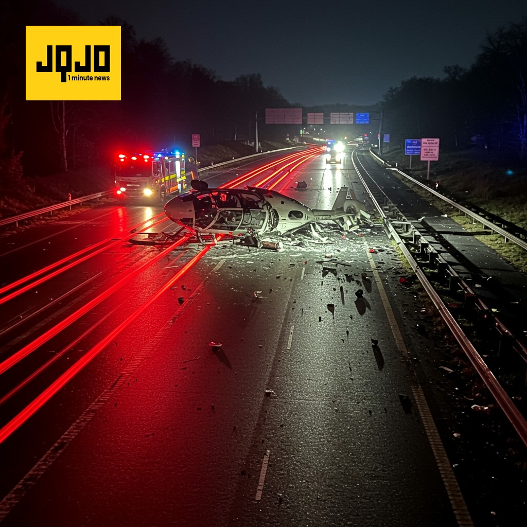 Un hélicoptère s'écrase sur l'autoroute 50 à Sacramento, causant une perturbation majeure du trafic