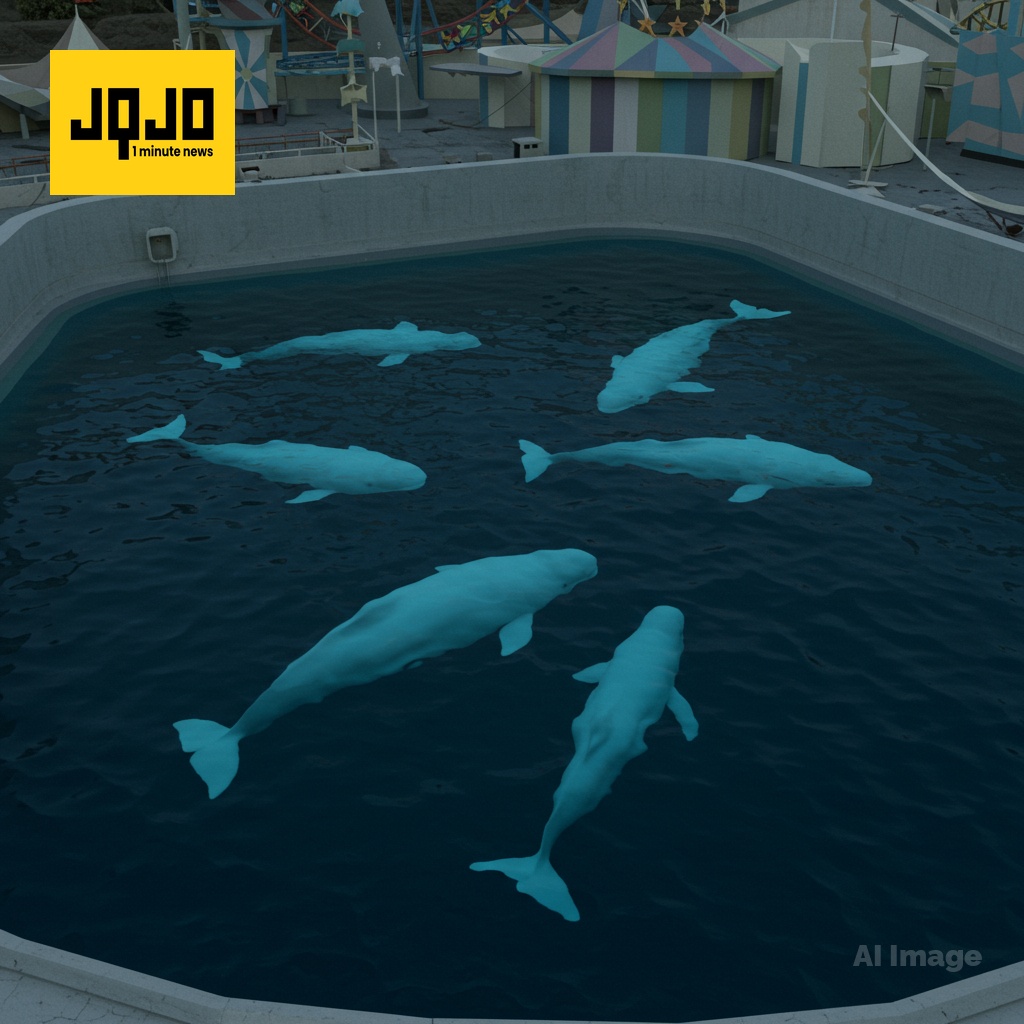 Canadian amusement park threatens to euthanise 30 beluga whales