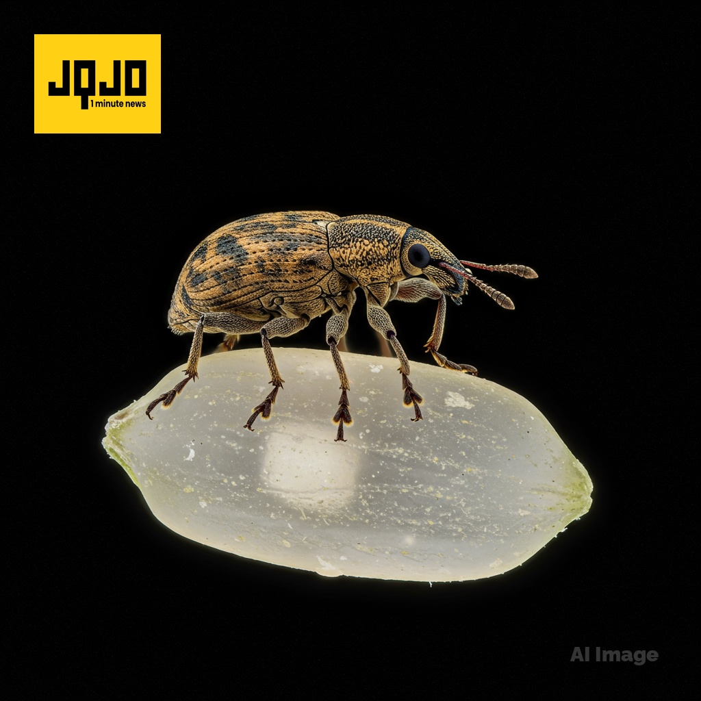 Rice Weevil Image Wins 2025 Nikon Small World