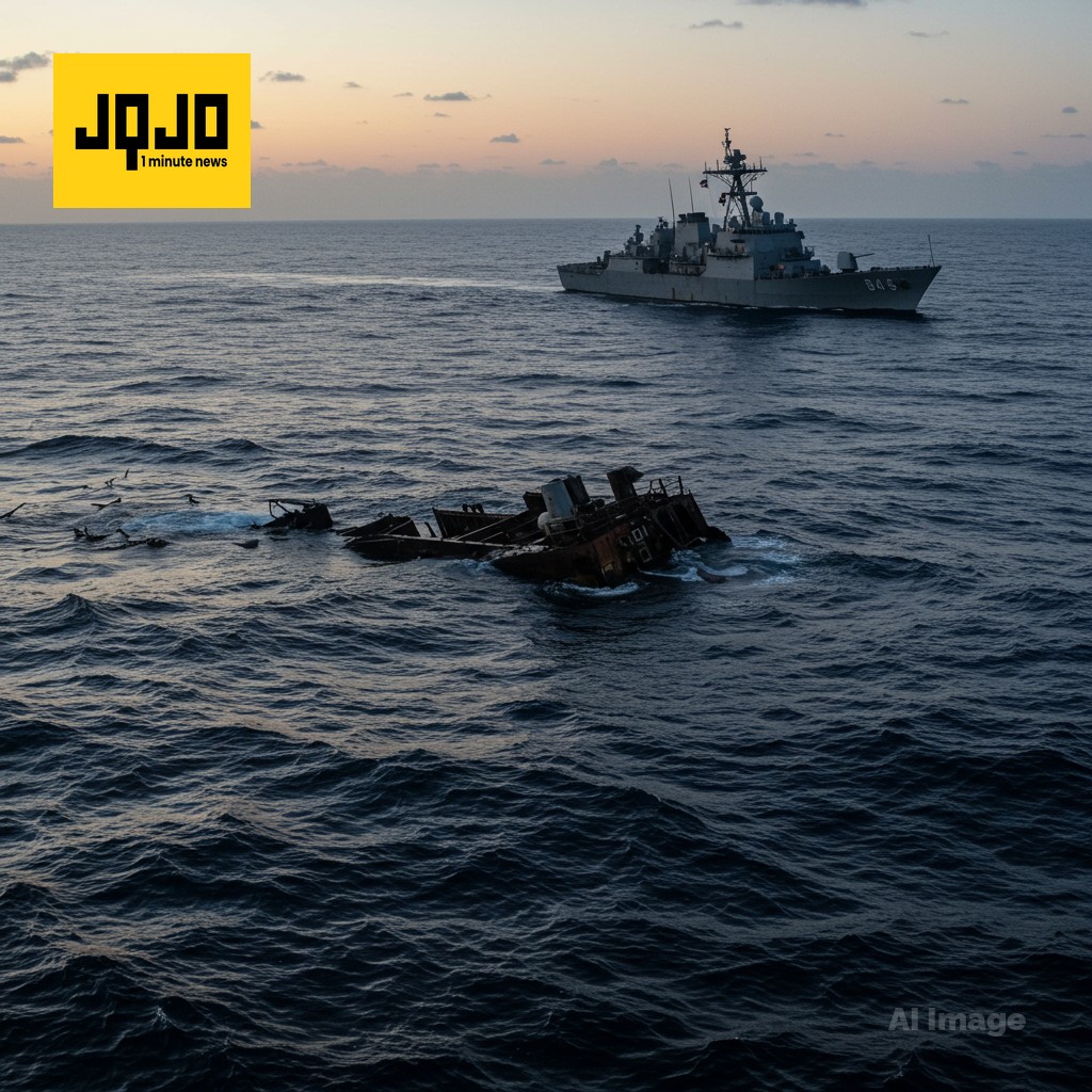 Survivants d'une frappe américaine transférés sur un navire de la Navy