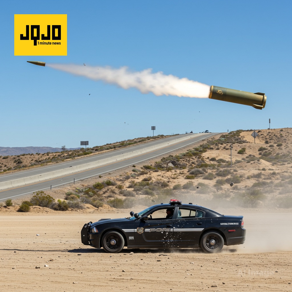 Investiga el Cuerpo de Marines impacto de proyectil en coche patrulla