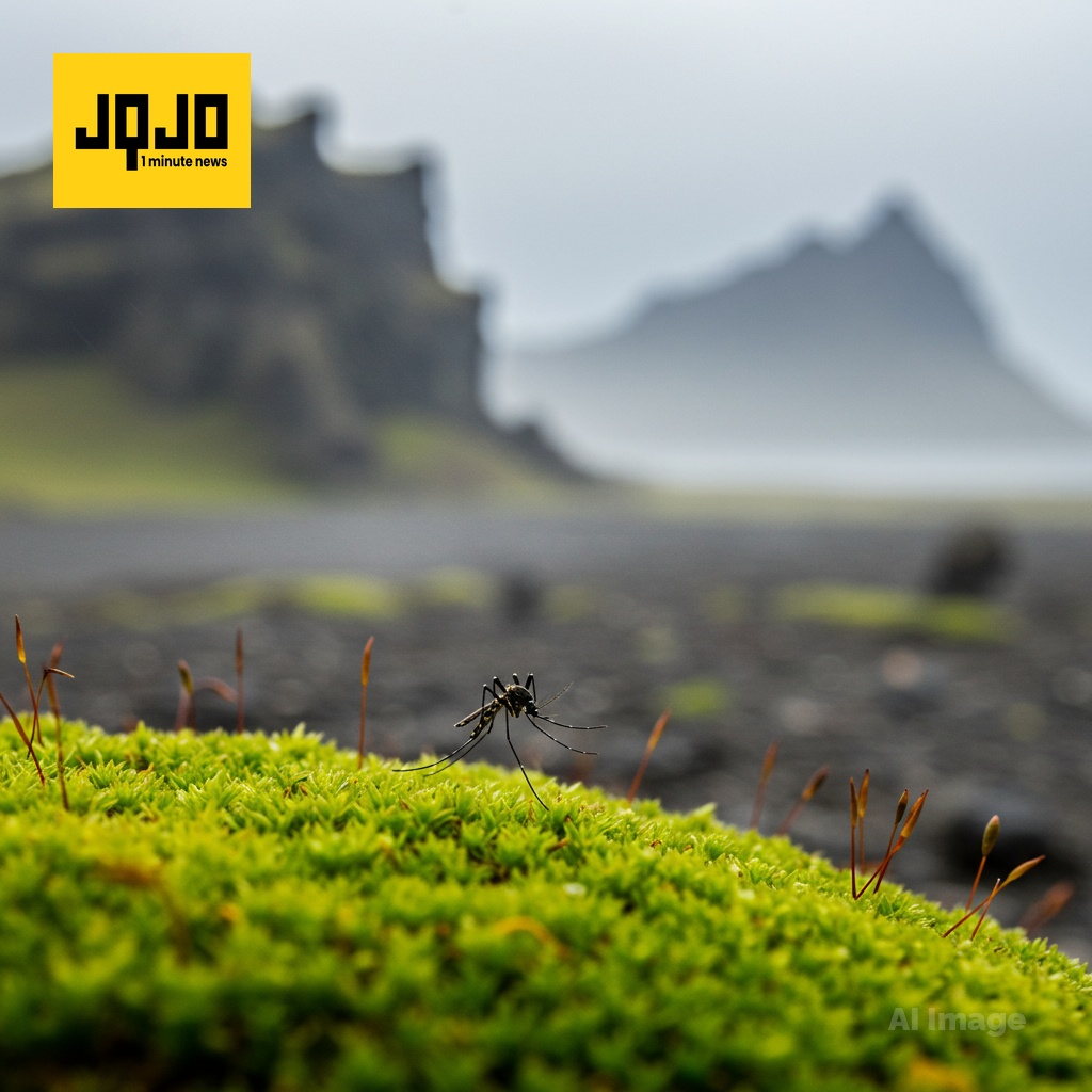 Première confirmation de moustiques en Islande, un signe du réchauffement climatique.