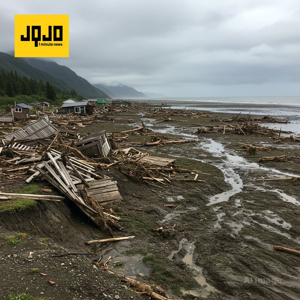 Tifón Halong azota Alaska, destruyendo aldeas y exponiendo riesgos climáticos