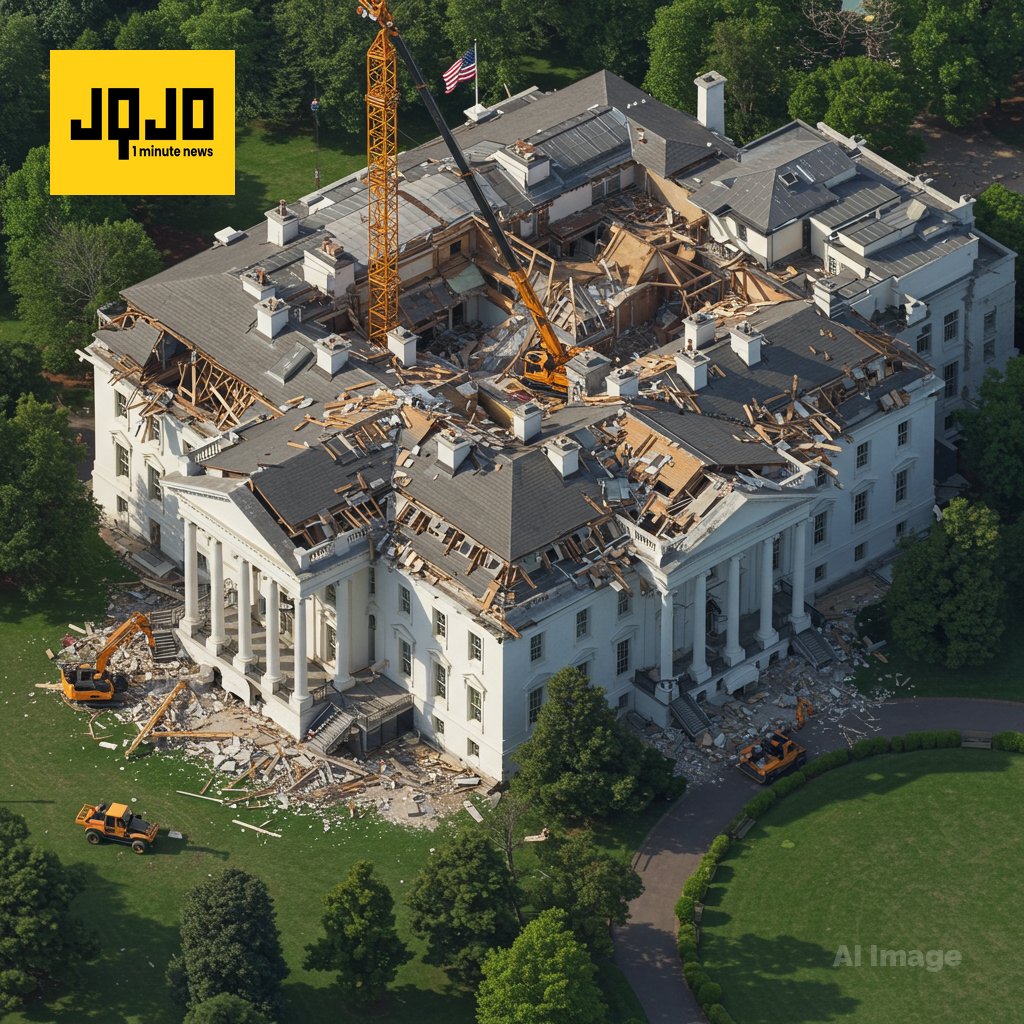 La Maison Blanche démolit l'aile Est pour une nouvelle salle de bal
