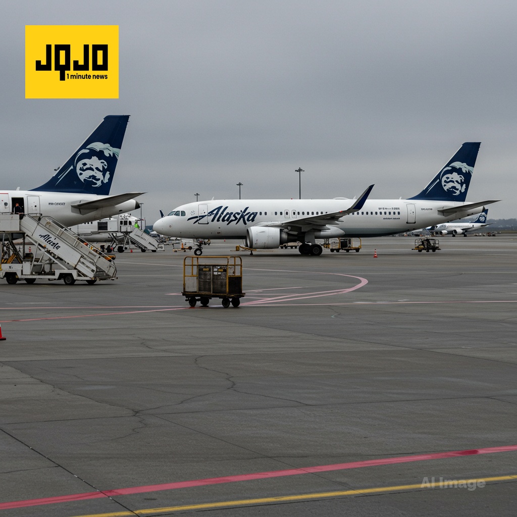 阿拉斯加航空因IT故障 nationwide 停飞