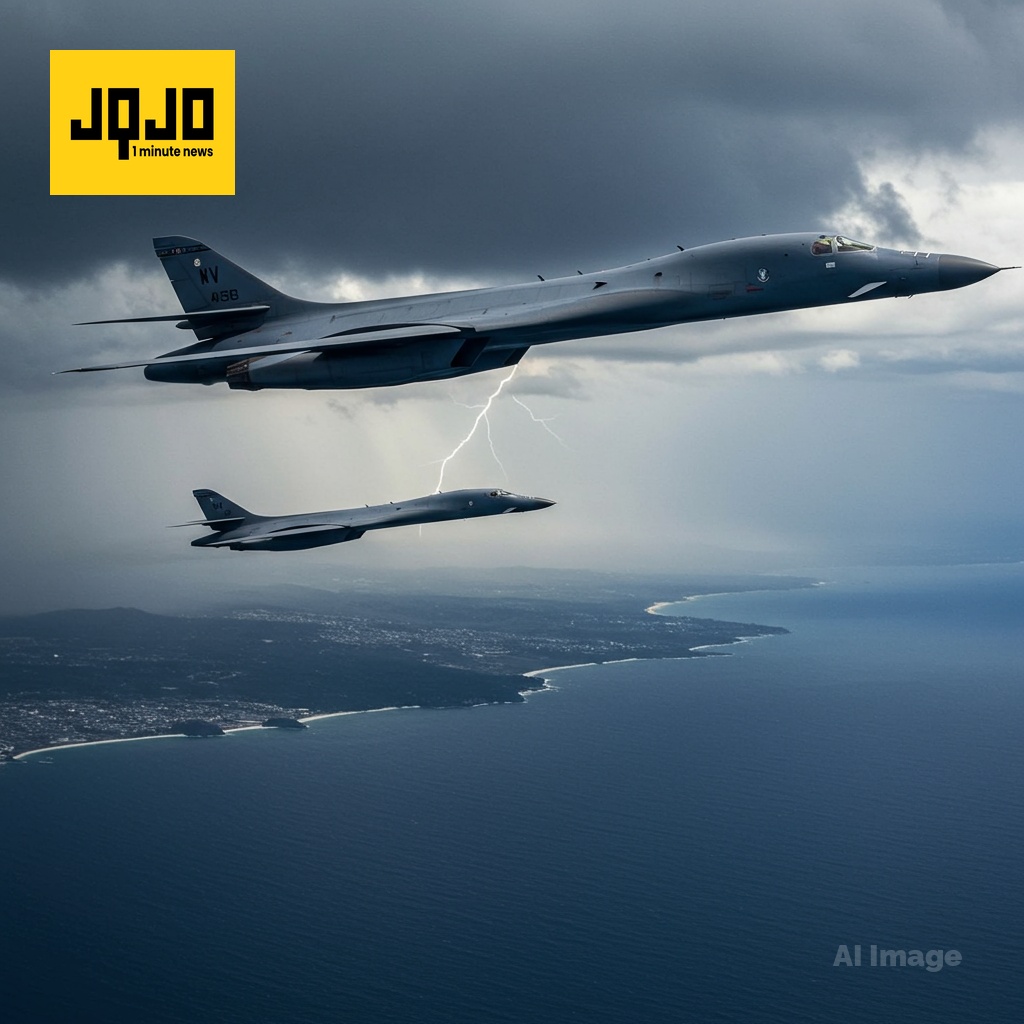 Bombarderos B-1 Lancer de EE. UU. se dirigen a la costa de Venezuela