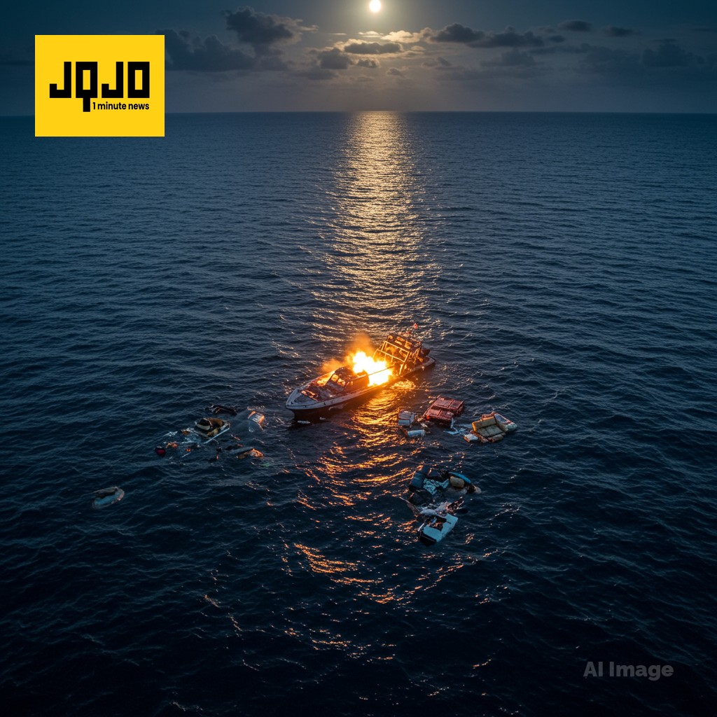Les États-Unis ont mené leur première frappe nocturne dans les Caraïbes contre des narco-terroristes présumés.