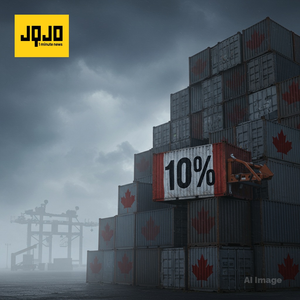 Trump menace d'augmenter les tarifs douaniers sur le Canada, qualifiant une publicité d'« fraude »