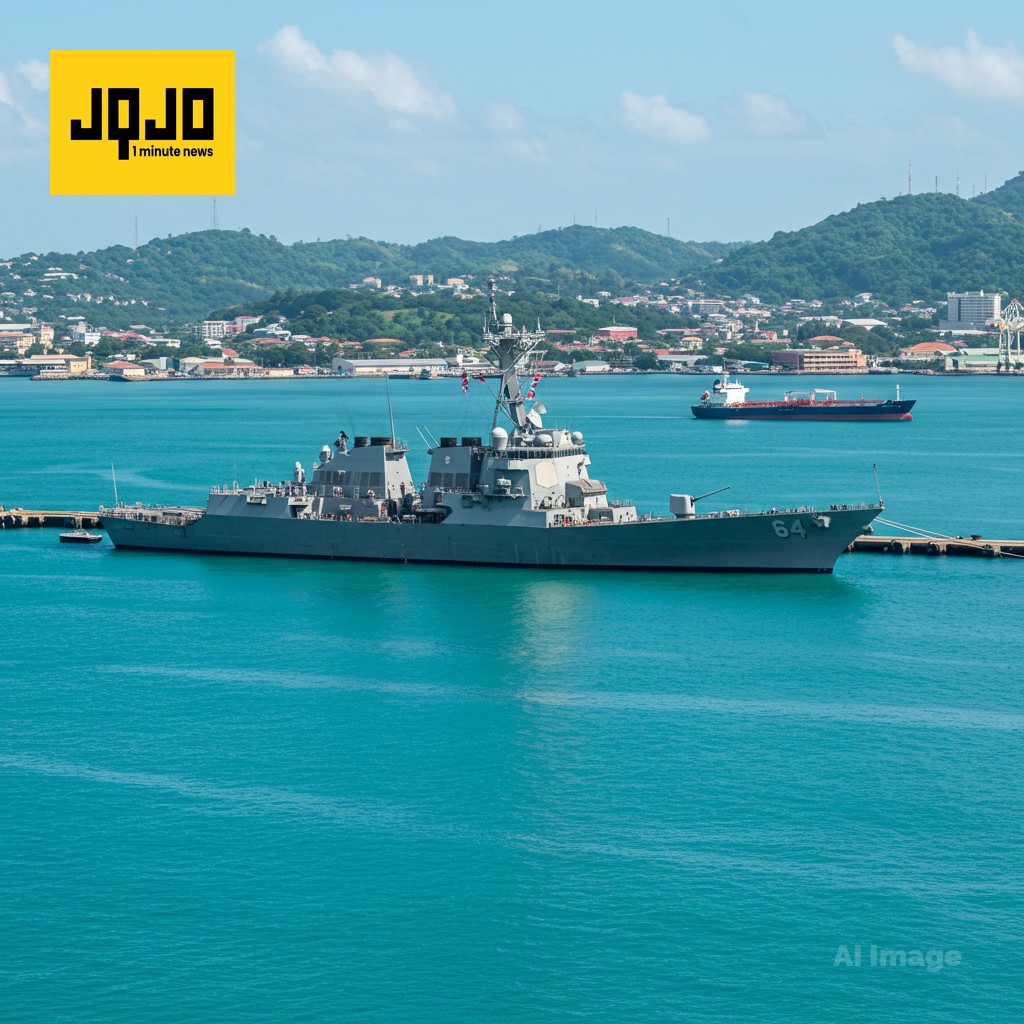 USS Gravely Docks in Trinidad amid Venezuela Tensions