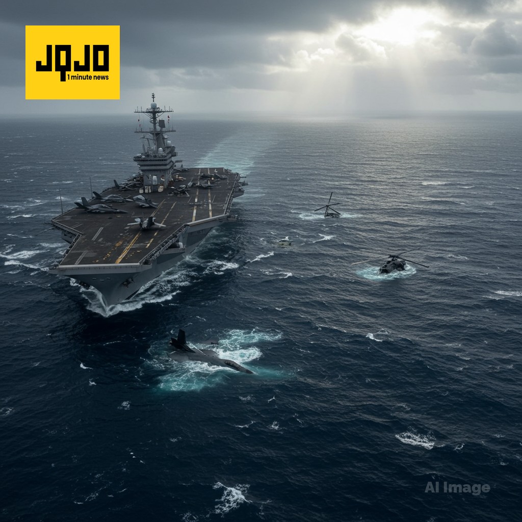 Two Nimitz Aircraft Crash; Crews Safe