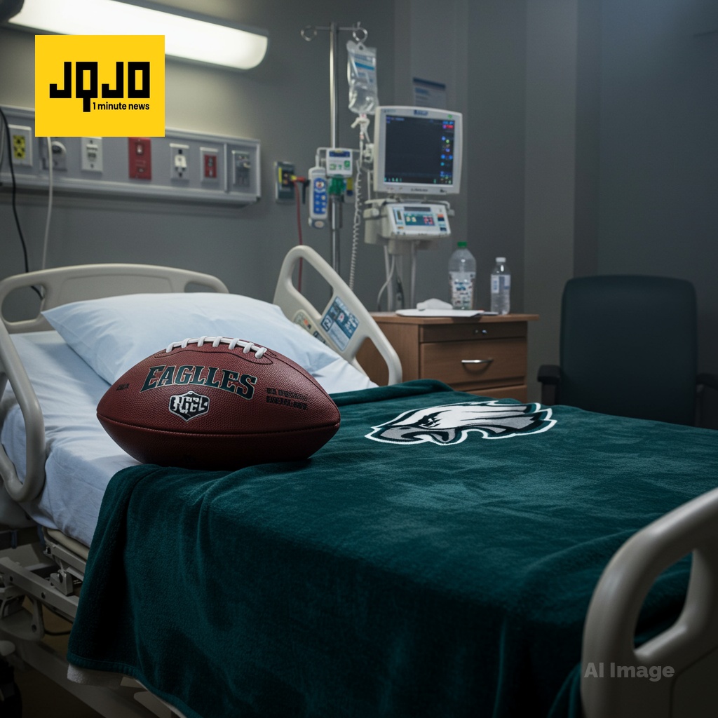 Chef de la sécurité des Eagles, Dom DiSandro, apporte pizza et cheesesteaks à la recrue des Giants, Cam Skattebo, à l'hôpital
