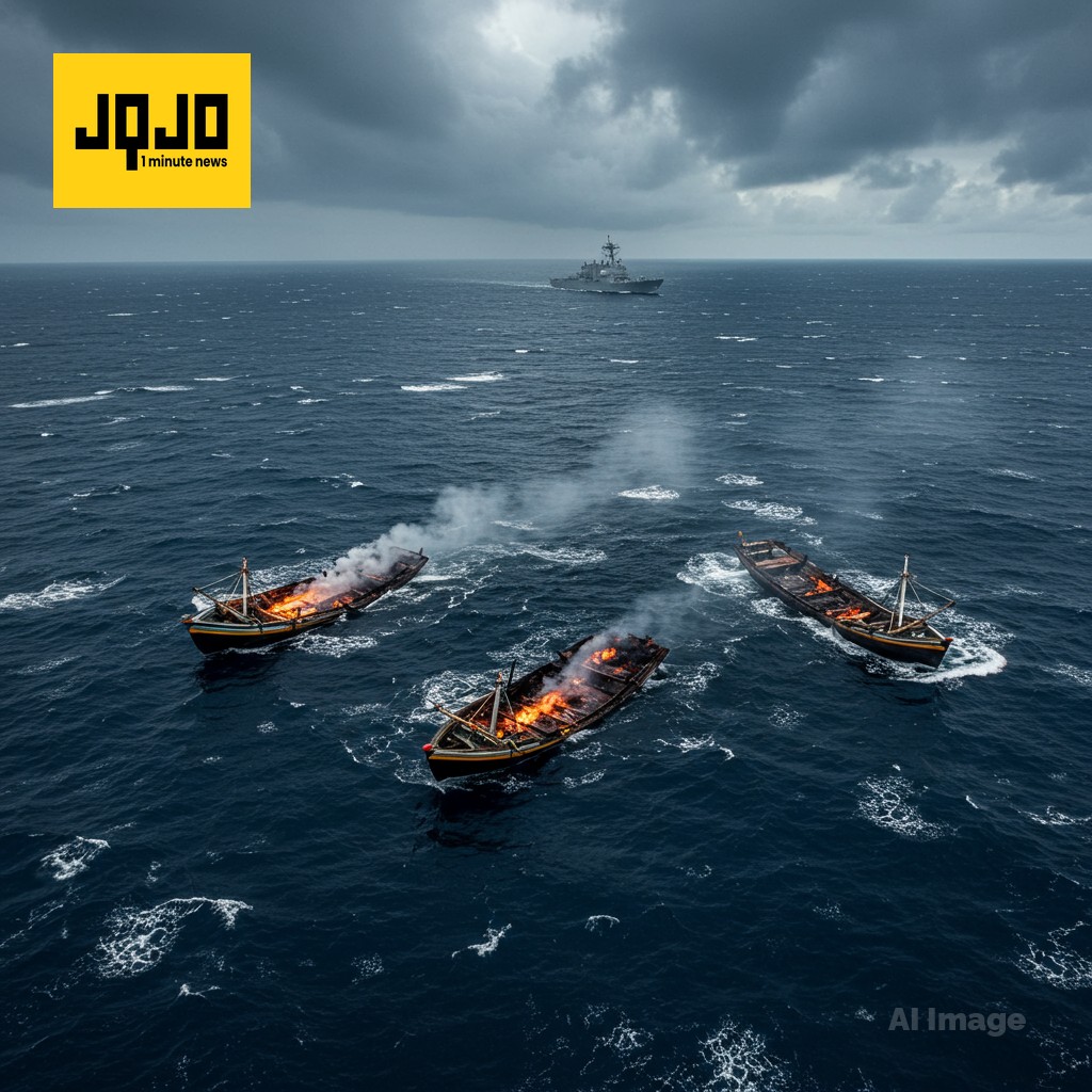 L'armée américaine mène trois frappes en mer, 14 morts
