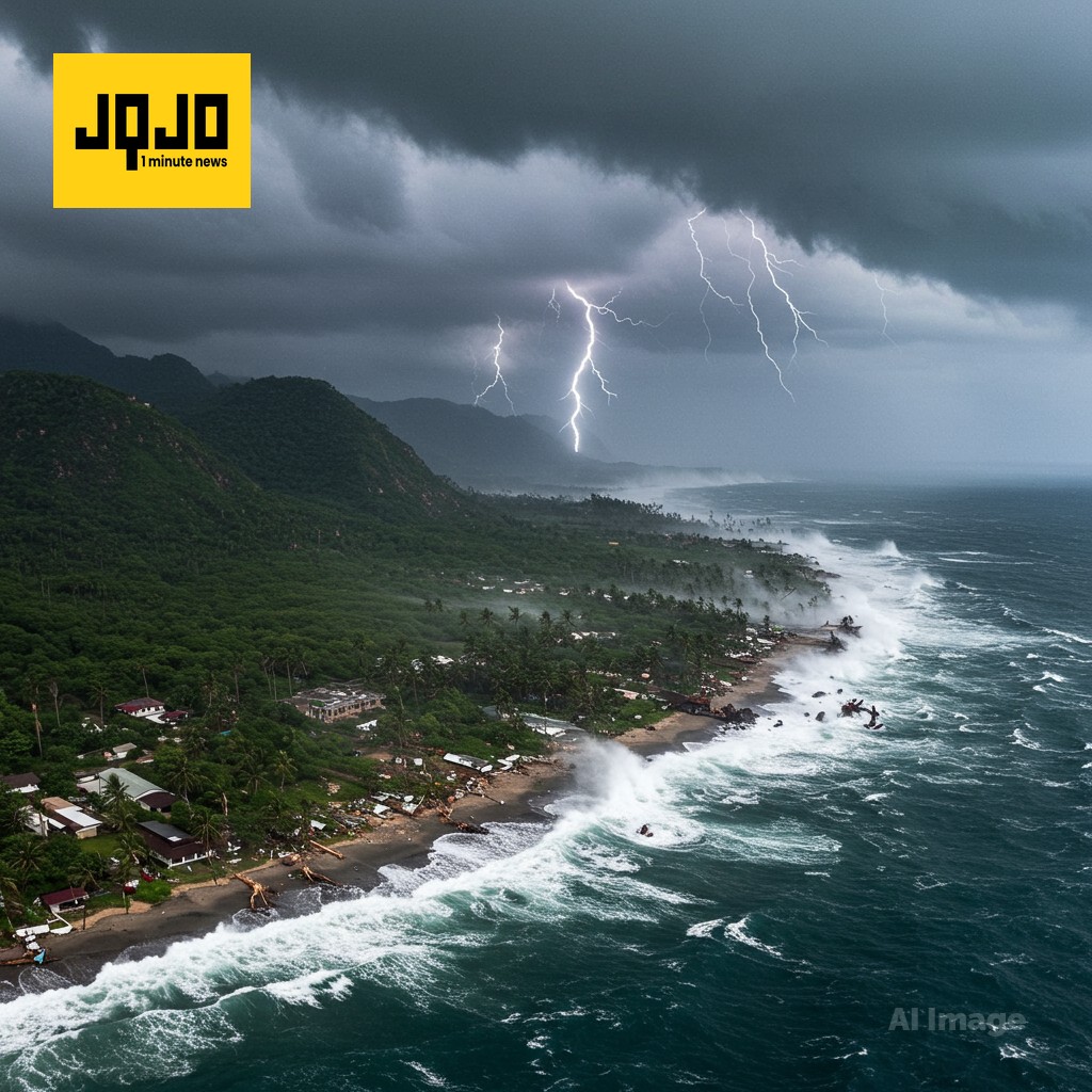 Hurricane Melissa whips Jamaica with violent winds, heavy rain before heading toward Cuba