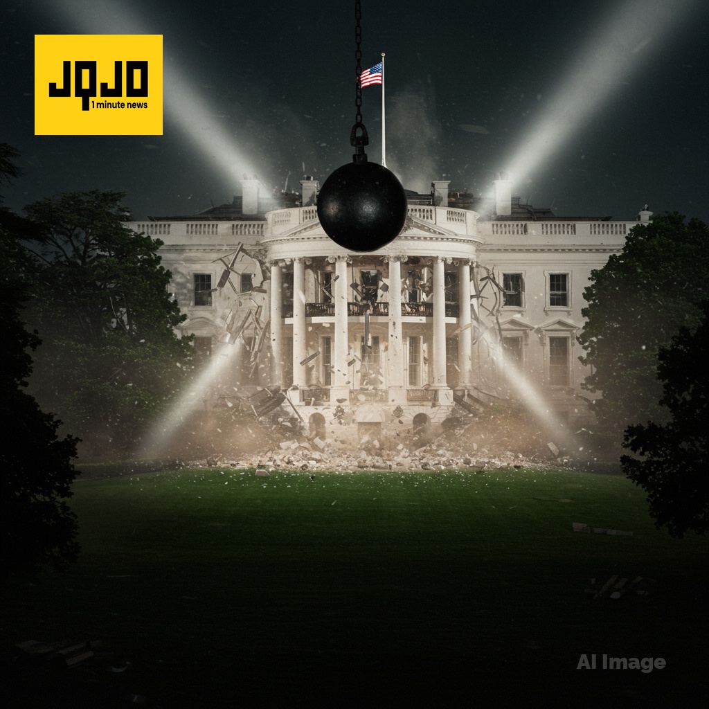 ट्रम्प ने व्हाइट हाउस ईस्ट विंग को गिराने की गुप्त योजना बनाई, वोल्फ ने खुलासा किया