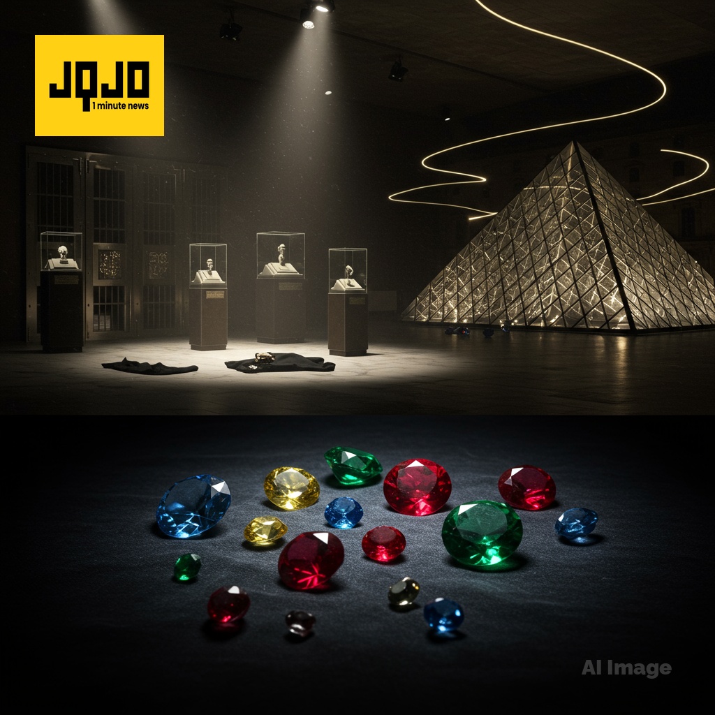 卢浮宫珠宝盗窃案：两名嫌疑人被起诉，安全漏洞暴露