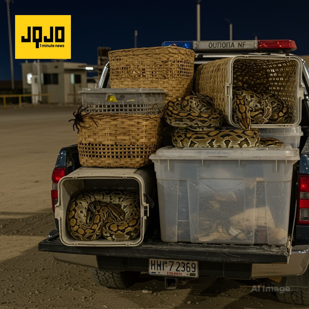 टेक्सास-मेक्सिको सीमा पर बड़ी तस्करी का खुलासा: 163 संरक्षित प्रजातियां जब्त