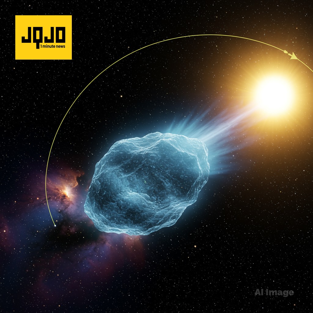 Interstellar comet 3I ATLAS passes the sun