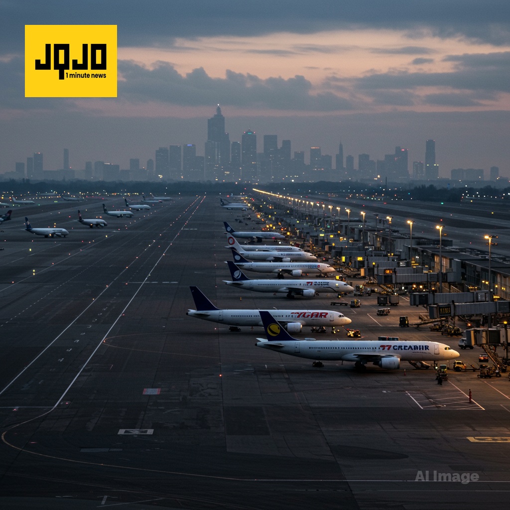 Retrasos de vuelos se acumulan en EE. UU. mientras el cierre del gobierno se prolonga