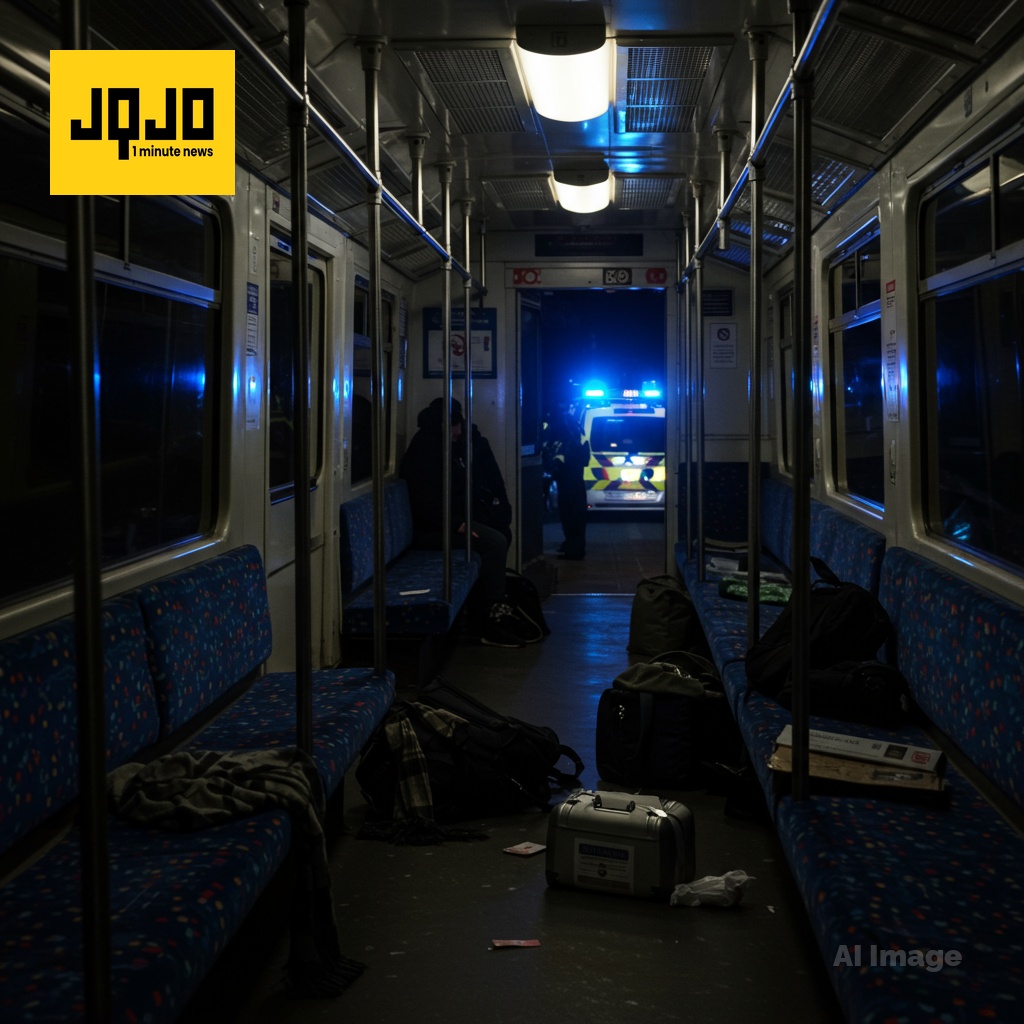 حادث طعن كبير في رحلة قطار بريطانية؛ عشرة أشخاص بالمستشفى