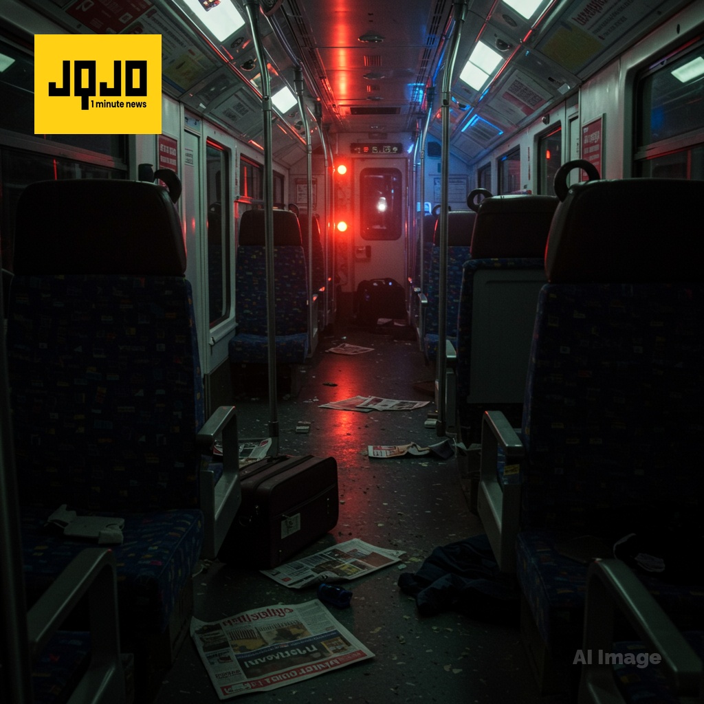 لندن جانے والی ٹرین پر چاقو کے حملے میں دس افراد ہسپتال، دو گرفتار