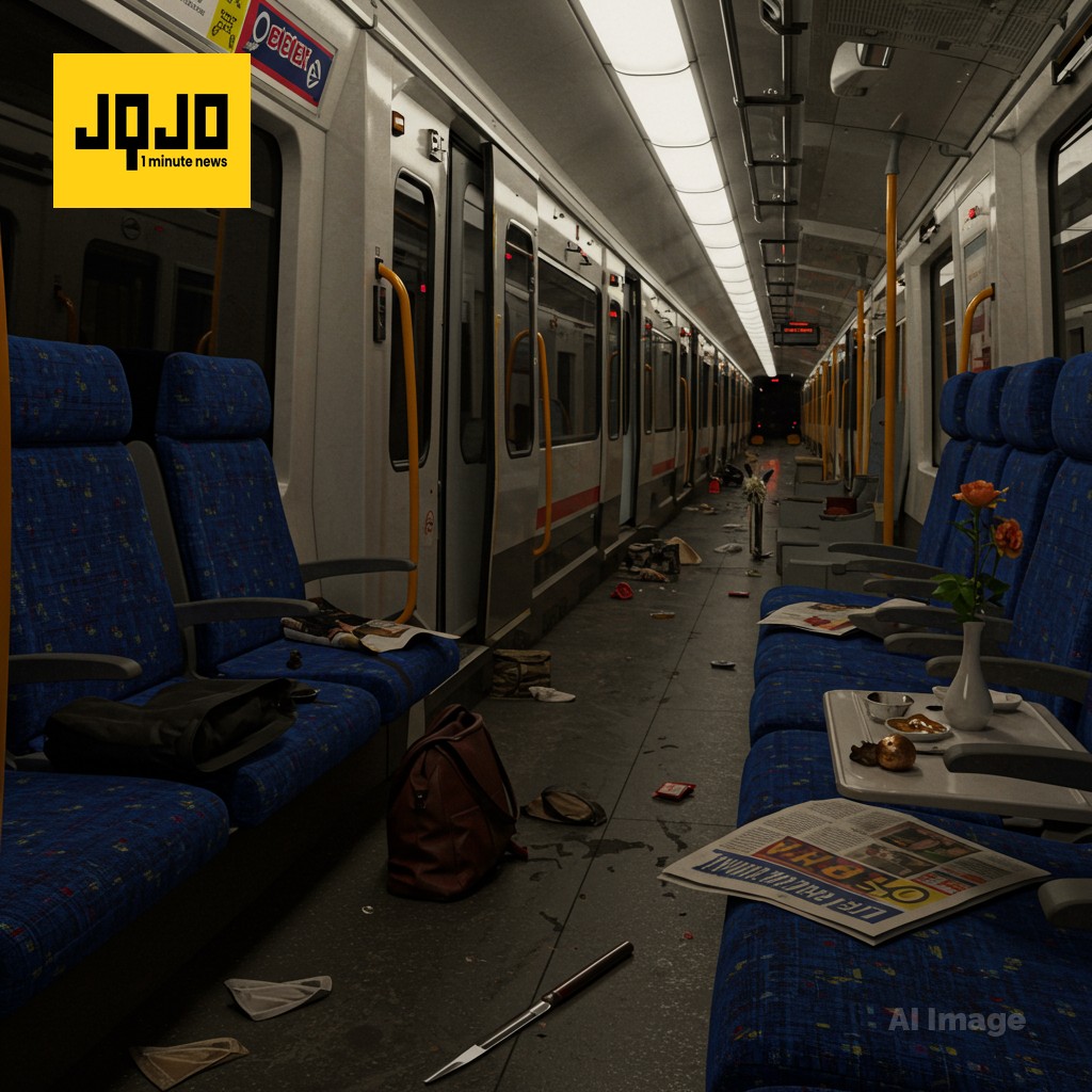 Attaque au couteau dans un train londonien : plusieurs blessés, un suspect arrêté