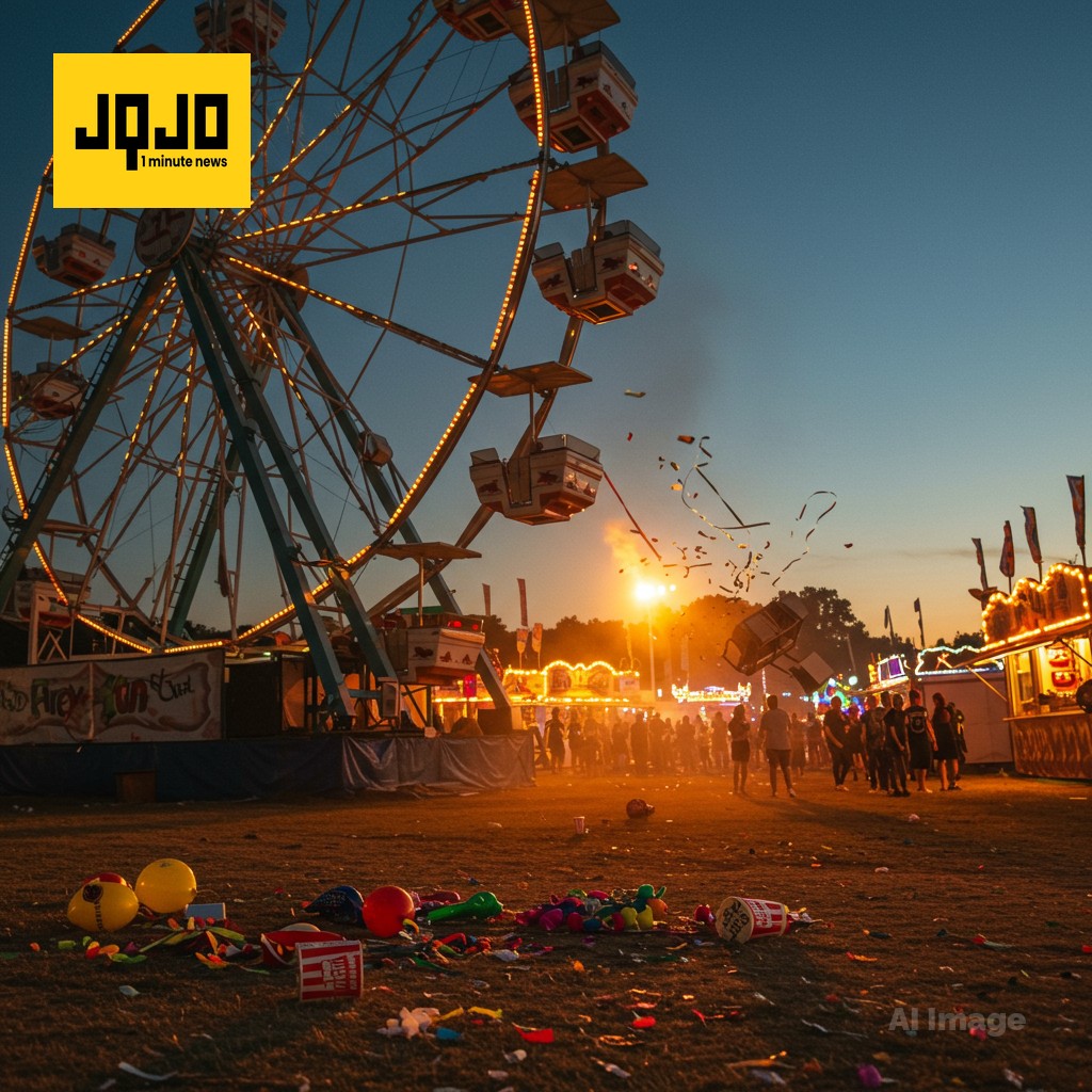 Niñas caen de noria en festival de Luisiana