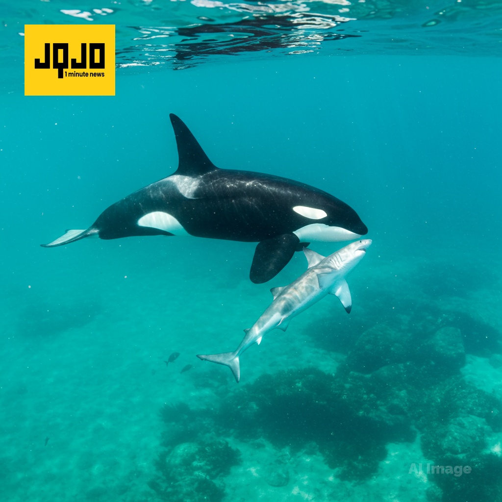 Orcas filmed killing juvenile great white sharks