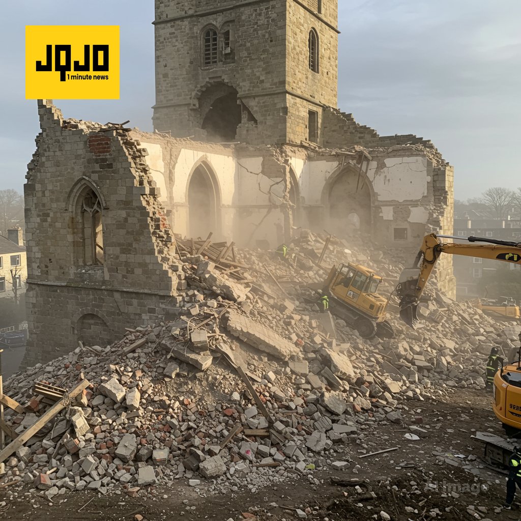 انهيار جزء من برج قديم قرب الكولوسيوم يصيب عاملاً ويحتجز آخر