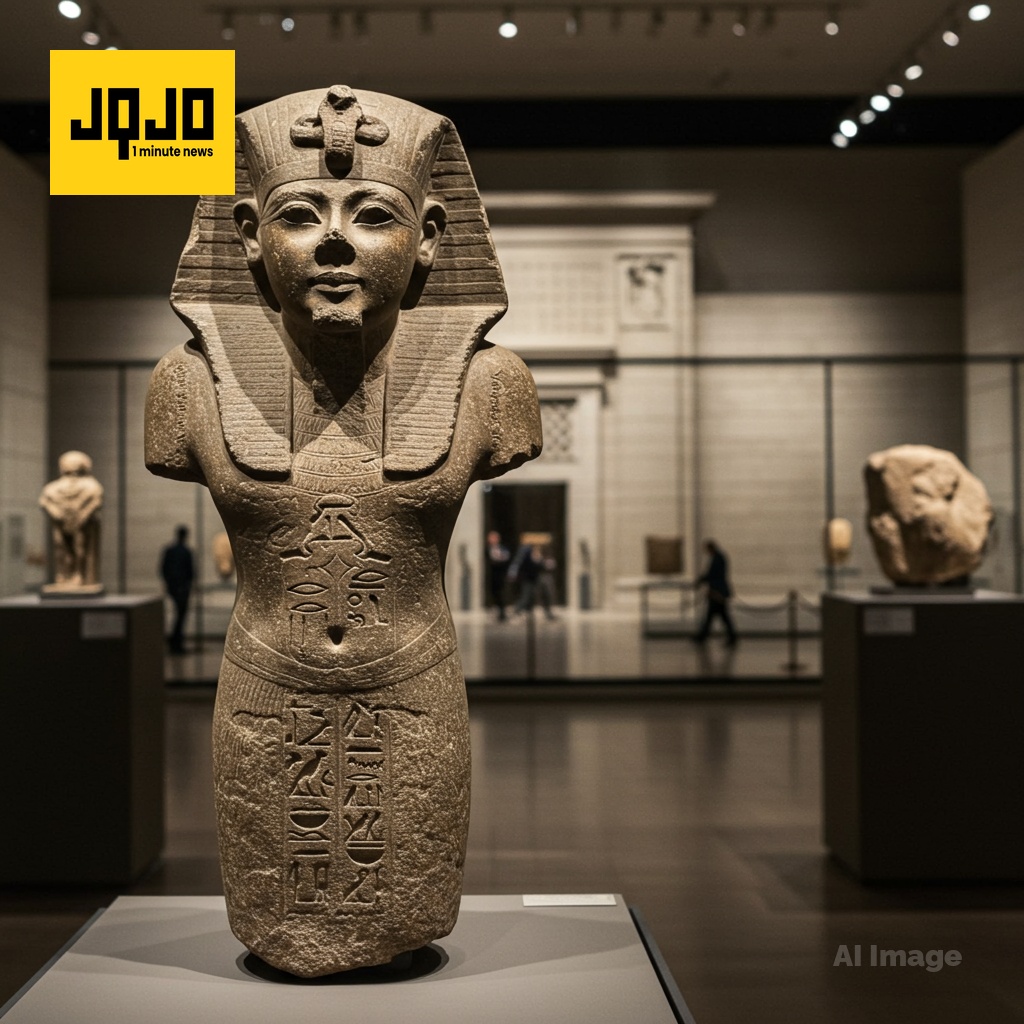 Netherlands says it will return stolen 3,500-year-old sculpture to Egypt after Grand Egyptian Museum opening