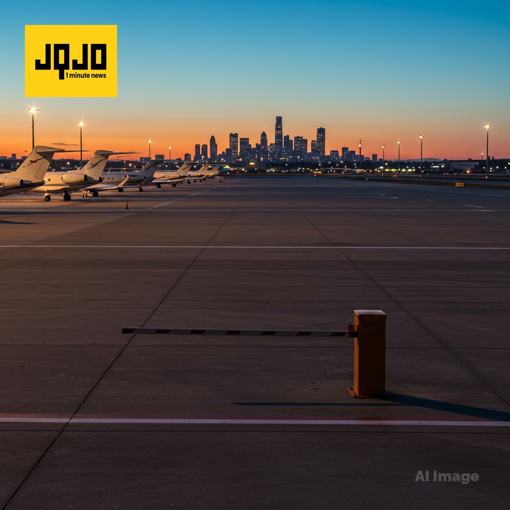 Shutdown curbs private jets at major airports