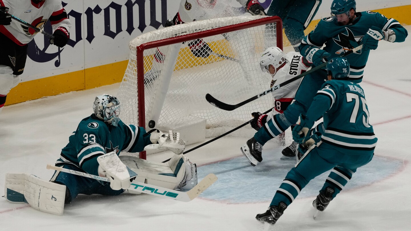 स्टुट्ज़ले के विजयी गोल से ओटावा ने सैन जोस को 3-2 से हराया