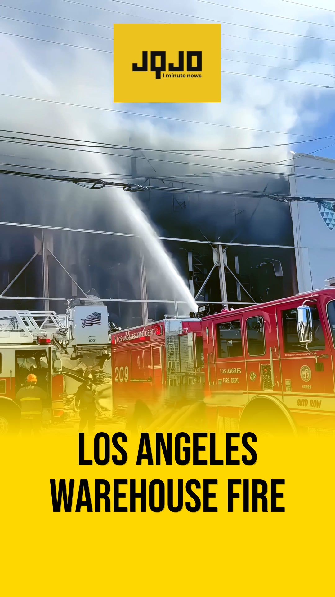 Los Angeles warehouse fire blankets neighborhoods in smoke