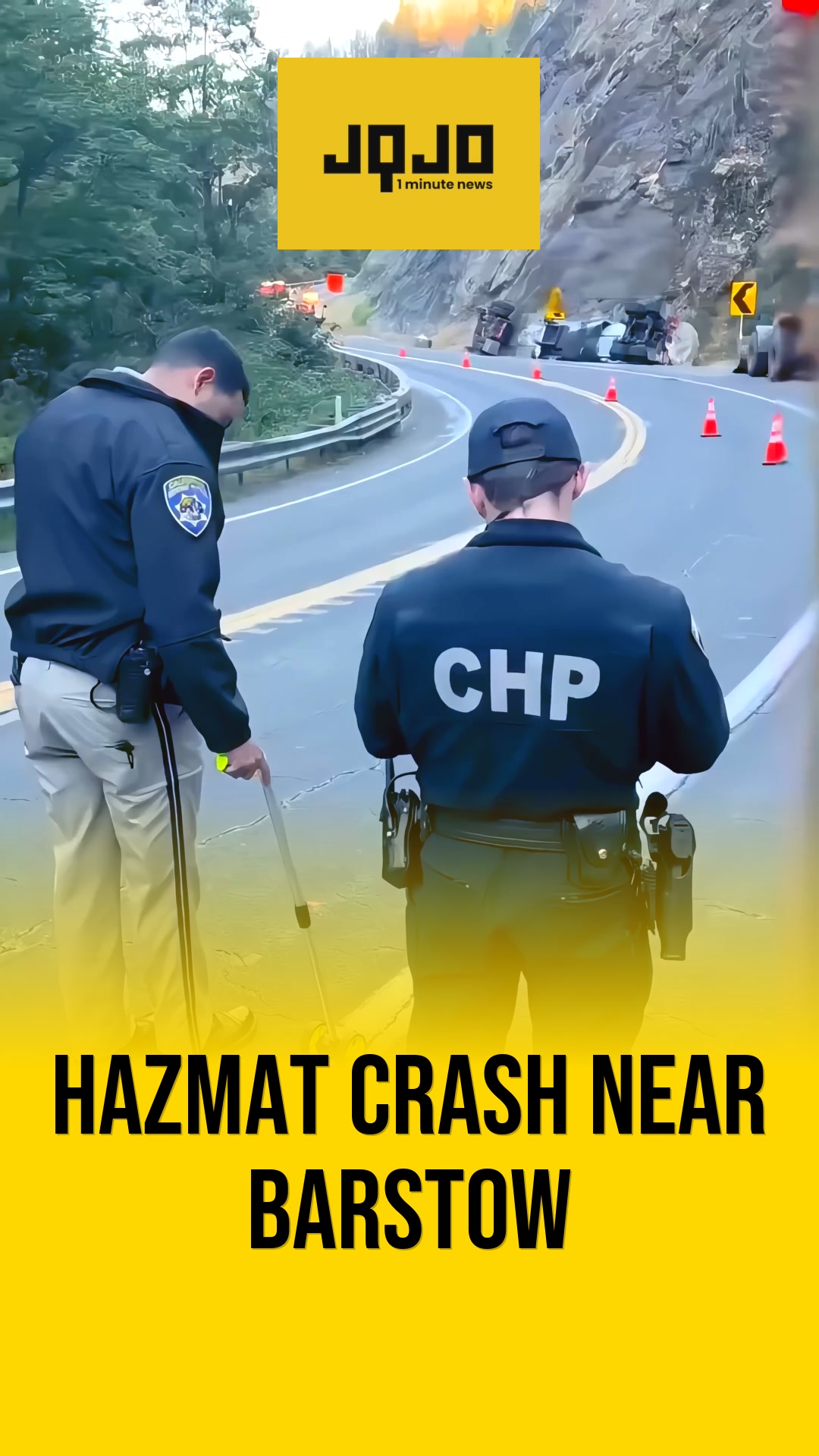 Barstow multi-semi crash triggers major hazmat response