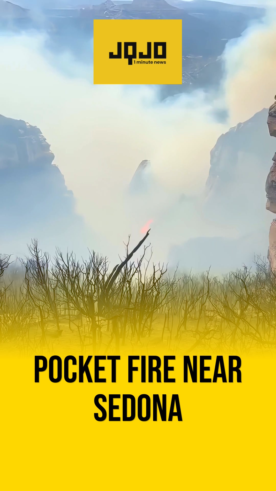 Les vents violents clouent au sol les avions pendant que le feu de poche se rapproche de Sedona, Arizona