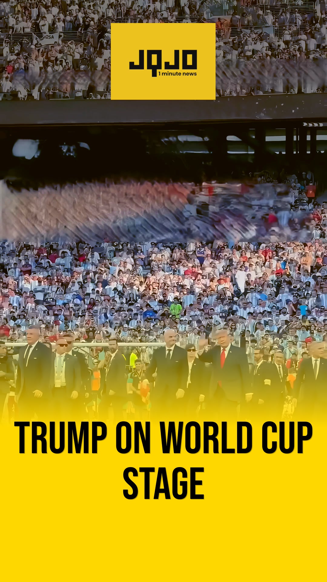 East Rutherford: Trump stays on stage during World Cup ceremony