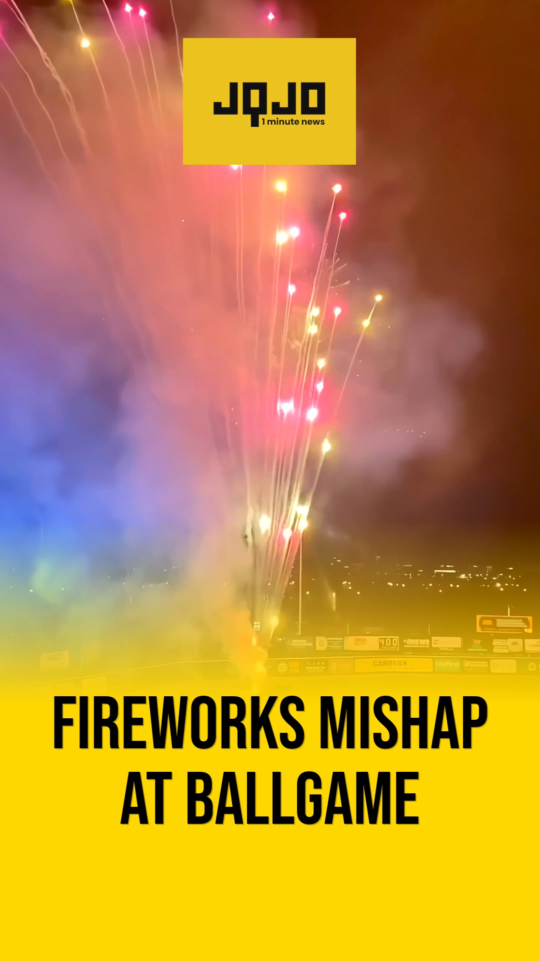 Richmond fireworks malfunction sends baseball fans scrambling