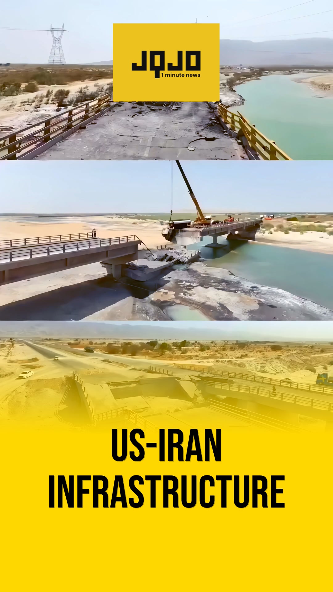 Bridges and infrastructure hit as US struck deeper inside Iran