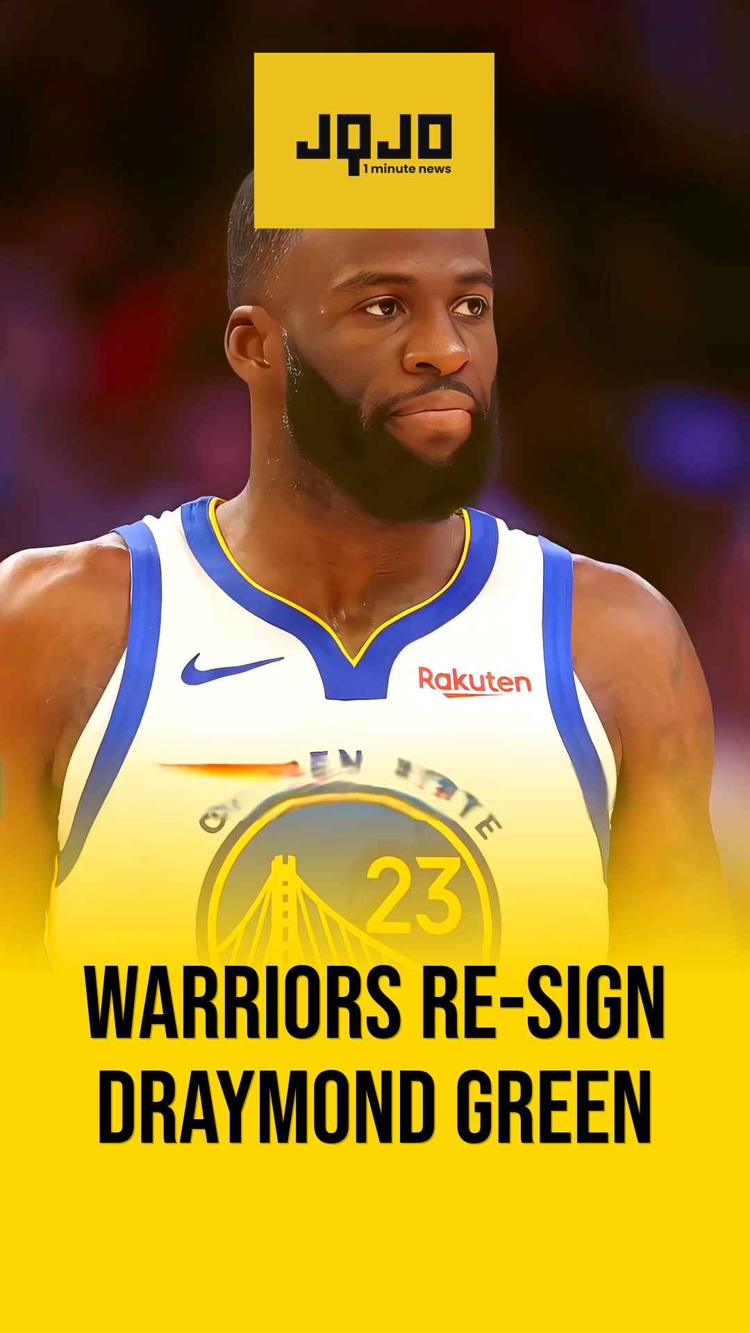 Draymond Green reste avec les Warriors pour un an et 27,7 millions de dollars