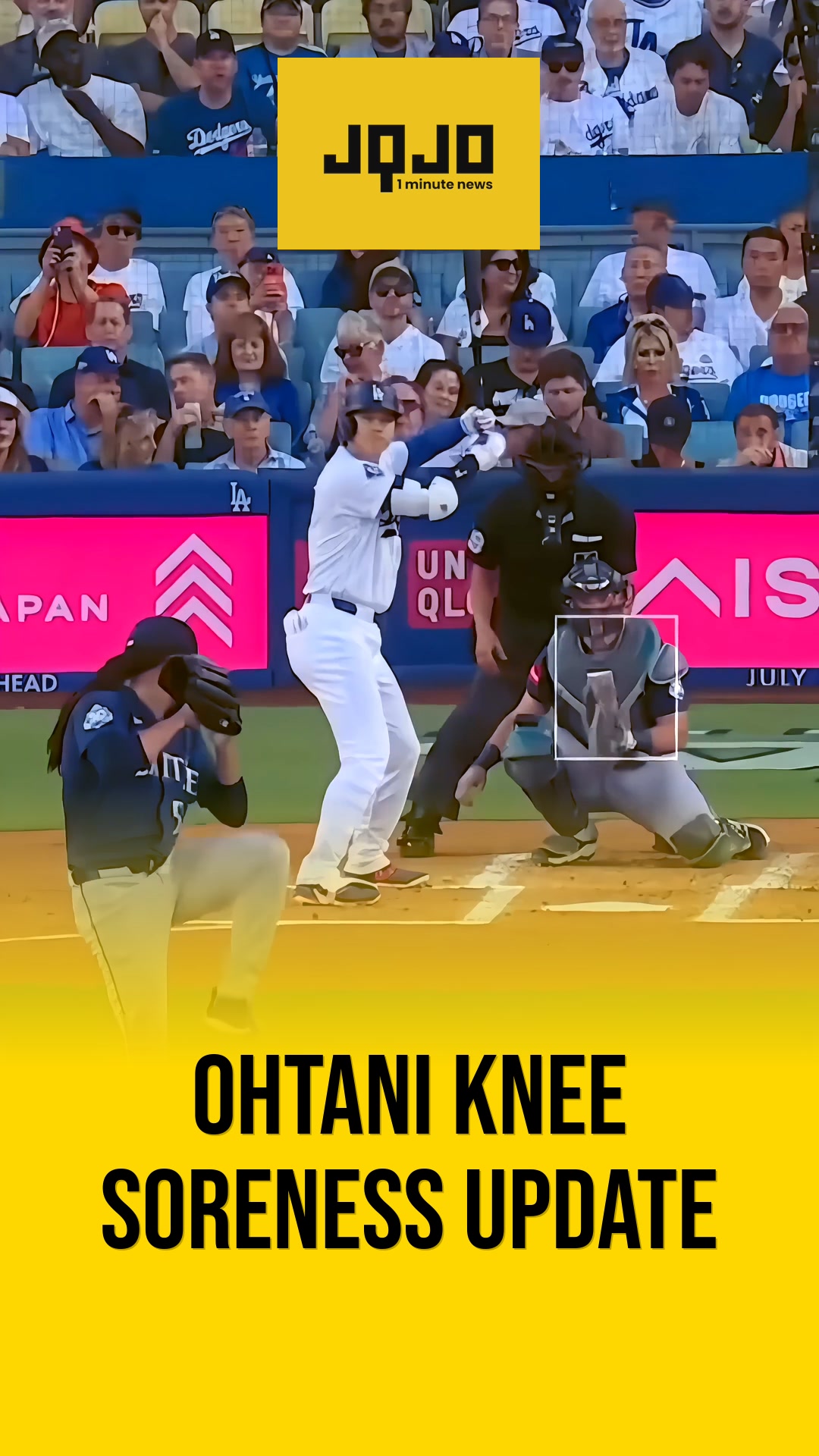 Shohei Ohtani Out of Dodgers Lineup With Lingering Knee Soreness