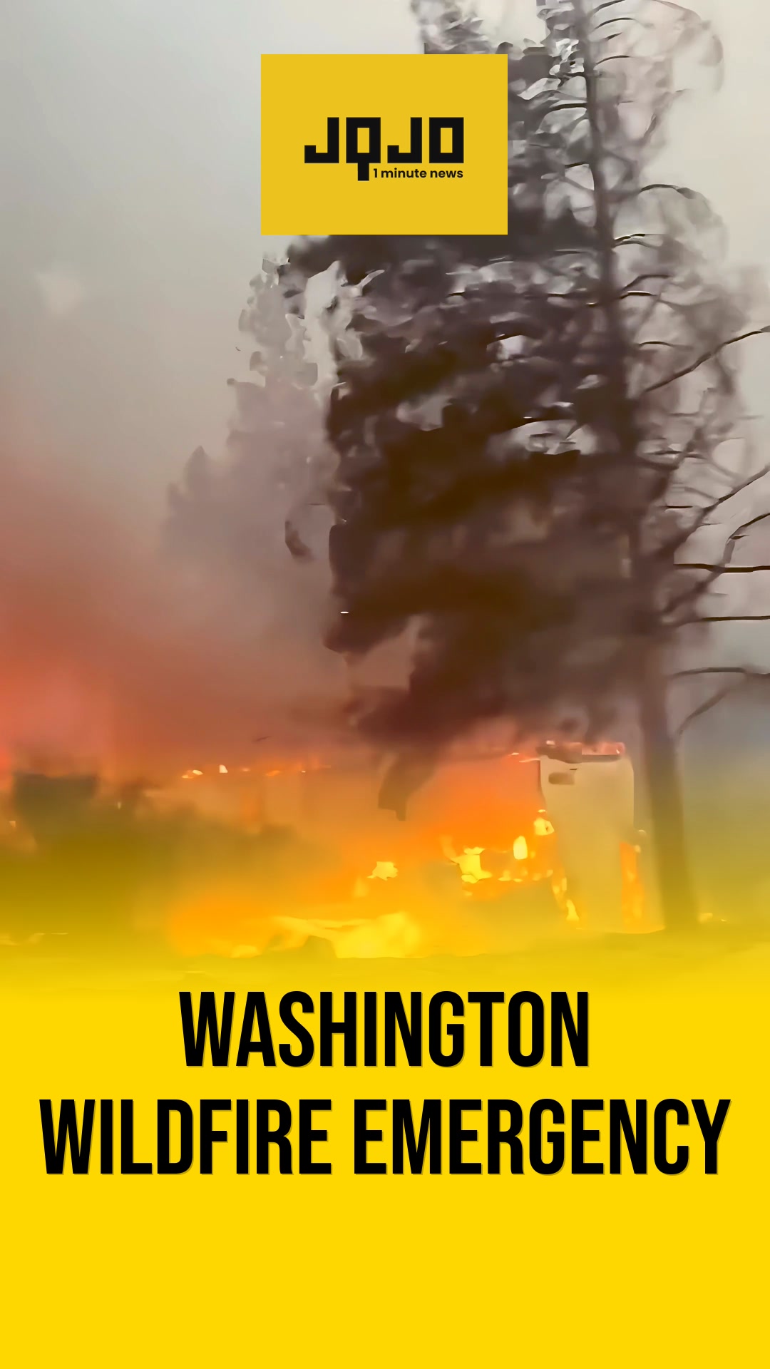 Fast-Moving Old Trails Fire Forces Mass Evacuations and State of Emergency in Washington